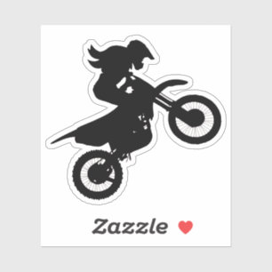 Sticker Girl Dirt Bike
