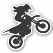 Sticker Girl Dirt Bike (Devant)
