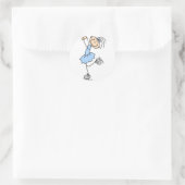 Sticker Girl In Blue Ice Skater (Sac)