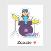 Sticker Girls Can't WHAT ? ColorizeME Custom (Feuille)