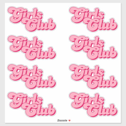 Sticker Girls Club (Feuille)