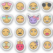 Sticker Girly Cute Emojis (Devant)