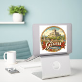 Sticker Gisors France (Ordinateur portable sur le bureau)