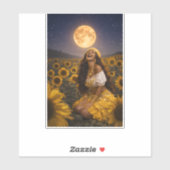 Sticker gitane jaune (Feuille)