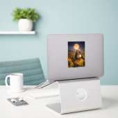 Sticker gitane jaune (Ordinateur portable sur le bureau)