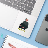 Sticker Giuseppe Verdi (Ordinateur portable avec iPhone)