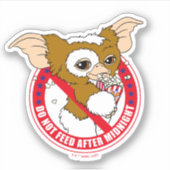 Sticker Gizmo | Ne Pas Se Nourrir Après Minuit (Devant)