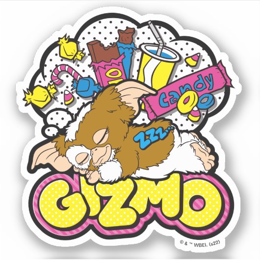 Sticker Gizmo | Rêver de sucreries (Devant)