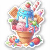 Sticker glace délicieuse (Devant)