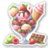 Sticker glace délicieuse (Devant)