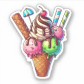 Sticker glace délicieuse (Devant)