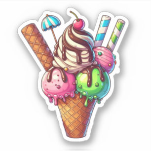 Sticker glace délicieuse