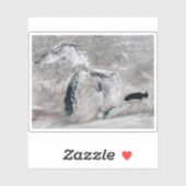 Sticker Glace Sur Les Grands Lacs, États-Unis. (Feuille)