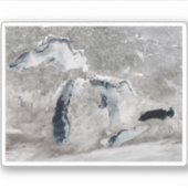 Sticker Glace Sur Les Grands Lacs, États-Unis. (Devant)