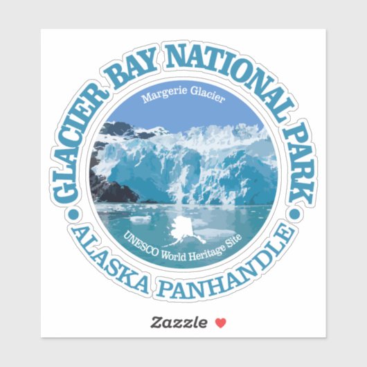 Sticker Glacier Bay NP (Feuille)