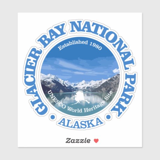 Sticker Glacier Bay NP2 (Feuille)