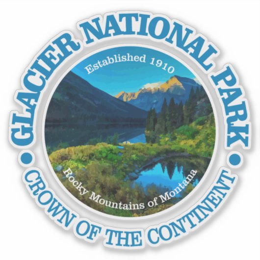 Sticker Glacier NP (Devant)