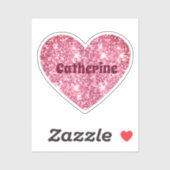 Sticker Glam Aesthétique Girly rose Parties scintillant No (Feuille)