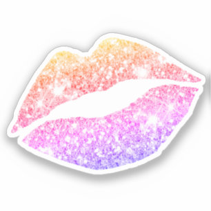 Sticker Glam Esthétique Fille Fille Parties scintillant lè