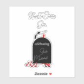 Sticker Glam Fashionista Joyeux Fab Anniversaire (Feuille)