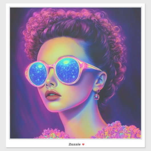 Sticker Glamour Neon Galaxy (Feuille)