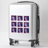 Sticker Glamour Neon Galaxy (Sur valise)