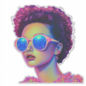 Sticker Glamour Neon Galaxy (Devant)