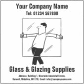 Sticker Glaziers Verre et laitages (Devant)