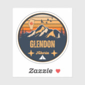 Sticker Glendon (Alberta) (Feuille)