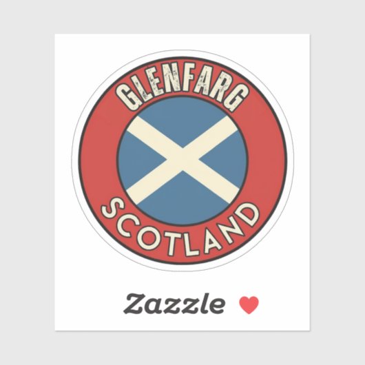Sticker Glenfarg, Écosse (Feuille)