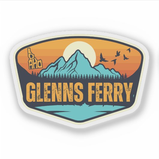 Sticker Glenns Ferry, Idaho (Devant)