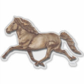 Sticker Gletta en bronze cheval islandais (Devant)