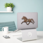Sticker Gletta en bronze cheval islandais (Ordinateur portable sur le bureau)