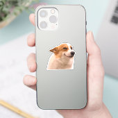 Sticker Glimlachend Corgi Meme (Telefoon)