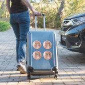 Sticker Glittery Rose Gold 6" Cercles 40e anniversaire (Valise Insitu)