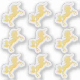 Sticker Glittery Sparkle Unicorn - Magique Sparkle Party