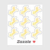 Sticker Glittery Sparkle Unicorn - Magique Sparkle Party (Feuille)