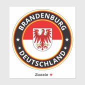 Sticker Global Traveler - Brandenburg, Deutschland (Modifi (Feuille)