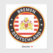 Sticker Global Traveler - Brême, Deutschland (Modifier) (Feuille)