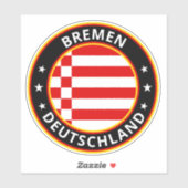 Sticker Global Traveler - Bremen, Deutschland (Modifier) B (Feuille)