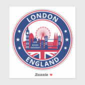 Sticker Global Traveler - Londres, Angleterre (Edit) Stick (Feuille)