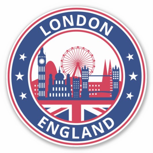 Sticker Global Traveler - Londres, Angleterre (Edit) Stick (Devant)