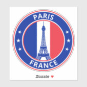 Sticker Global Traveler - Paris, France (Modifier) Autocol (Feuille)
