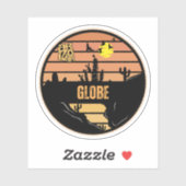 Sticker Globe, Arizona (Feuille)