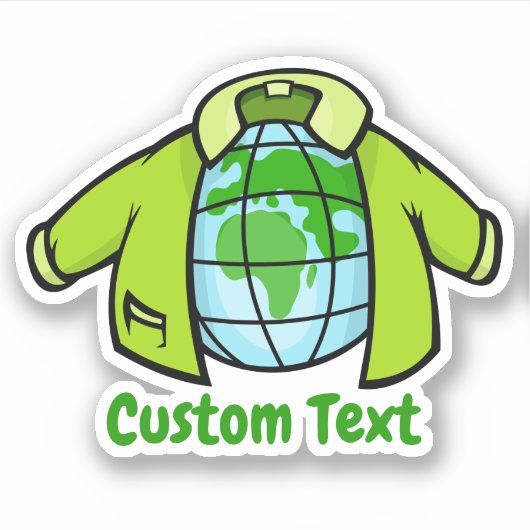 Sticker Globe jacket (Devant)