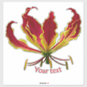 Sticker Gloriosa superba, Lys de Feu, Fleur (Feuille)