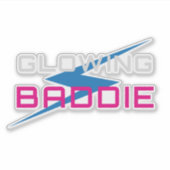 Sticker Glowing Baddie Neon Aesthetic (Devant)
