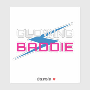 Sticker Glowing Baddie Neon Aesthetic