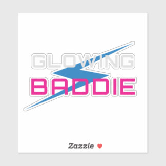Sticker Glowing Baddie Neon Aesthetic