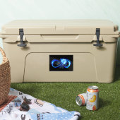 Sticker Glowing infinity with blue rose (Glacière)